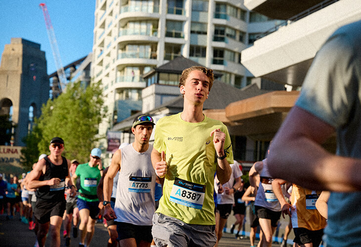 Sydney Marathon runner