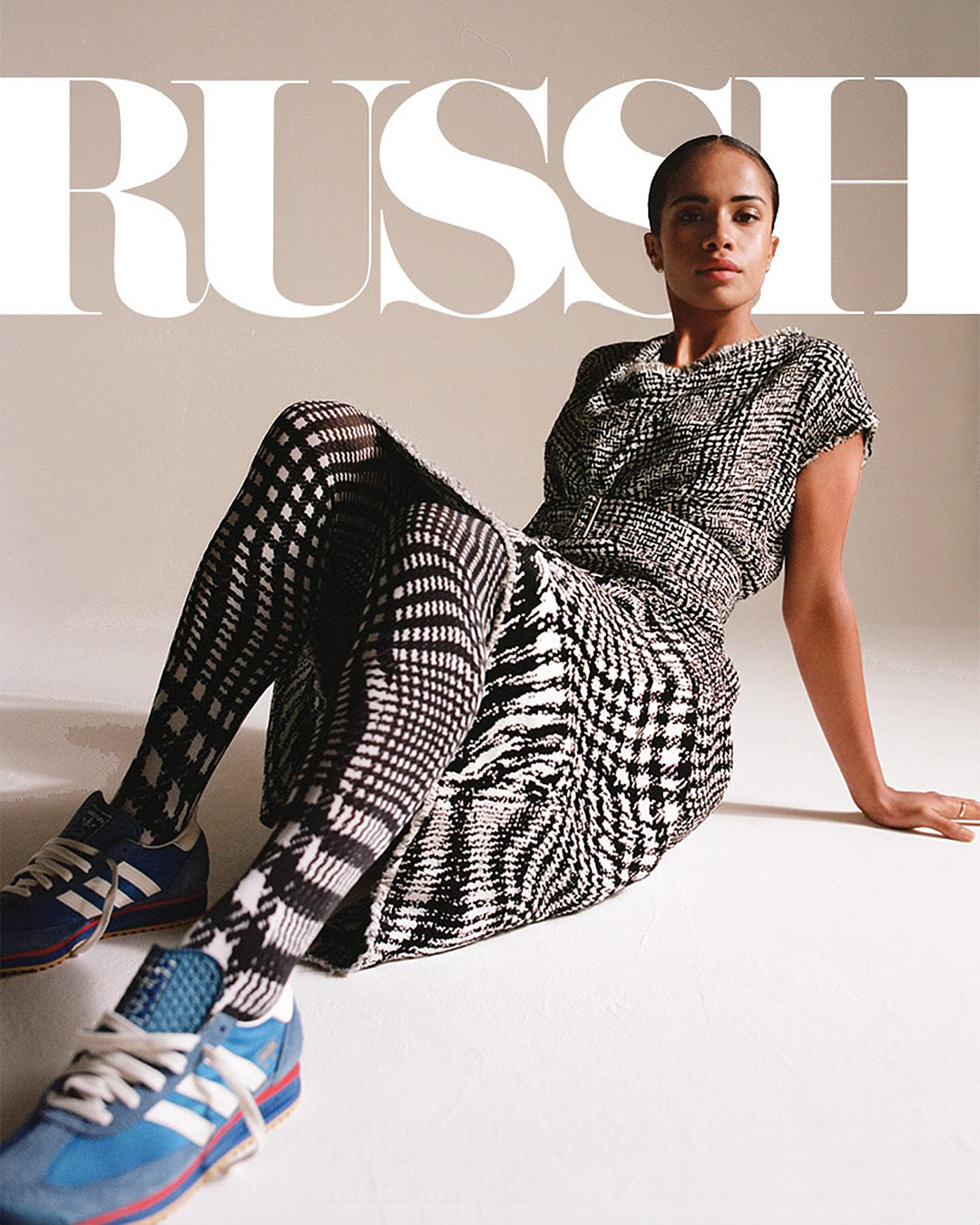 Mary Fowler on the cover of Russh Magazine